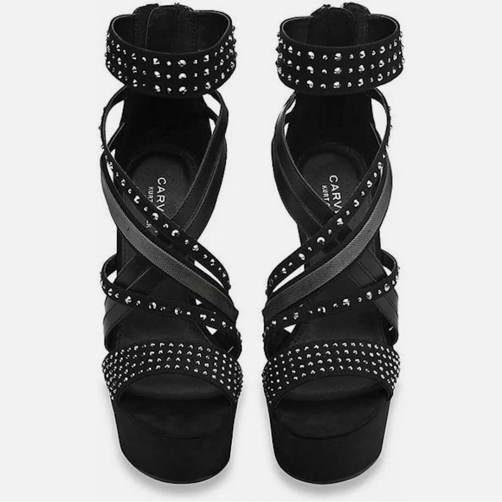 Carvela x Kurt Geiger Gertrude Embellished Wedge Platform Heels